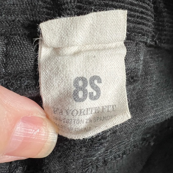 J.Crew “favorite fit” black corduroys // 5-pocket style pants Size 8S - Picture 5 of 6